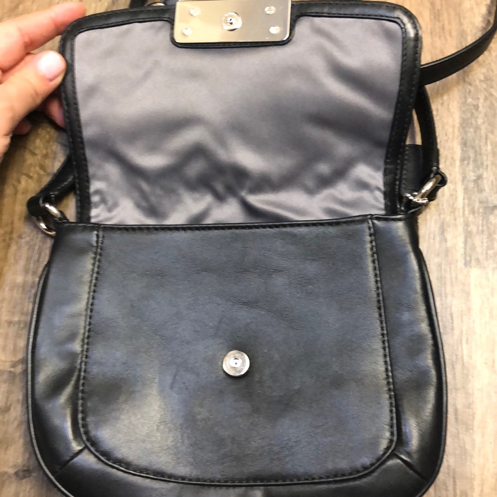 COACH Black Leather Crossbody Bag - Picture 5 of 8